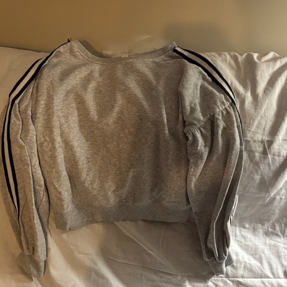 Garage Tops - Garage Gray Sweatshirt with Black Stripes